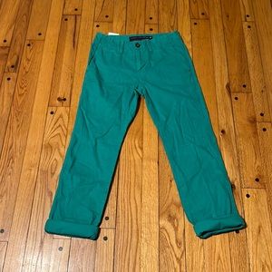 American Eagle Slim Straight Leg Green Pants NWT